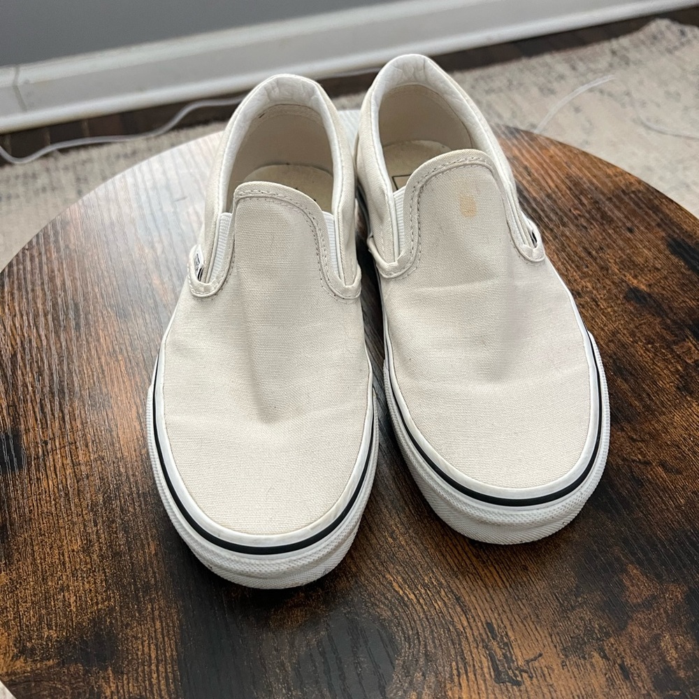 Vans Classic White Slip-On Sneakers
